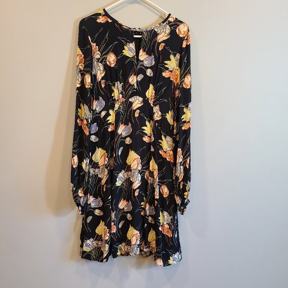 byTiMo Dresses & Skirts - byTiMo Dress Long Sleeve Mini Womens Small Black Floral